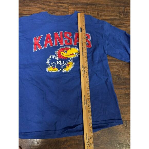 Kansas Jayhawk Shirt Womens KU Champion Long Sleeve Blue Sz:Medium - Picture 3 of 5